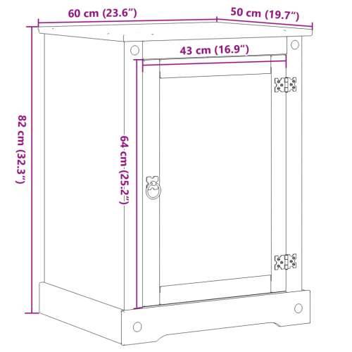 Ormarić za HiFi Corona 60 x 50 x 82 cm od masivne borovine Cijena
