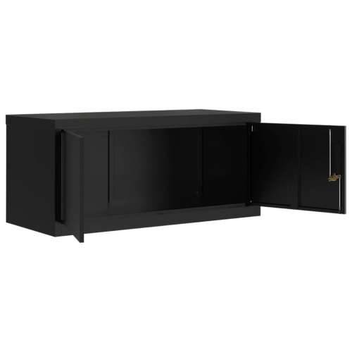 Ormarić za spise crni 90 x 40 x 240 cm čelični - Crna 90 x 40 x 240 cm 1 Cijena