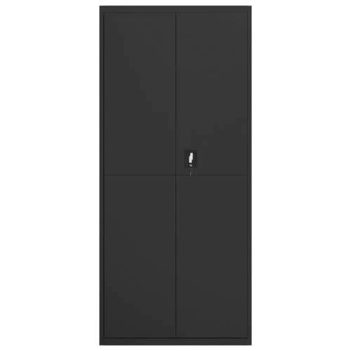 Ormarić za spise crni 90 x 40 x 240 cm čelični - Crna 90 x 40 x 240 cm 1 Cijena