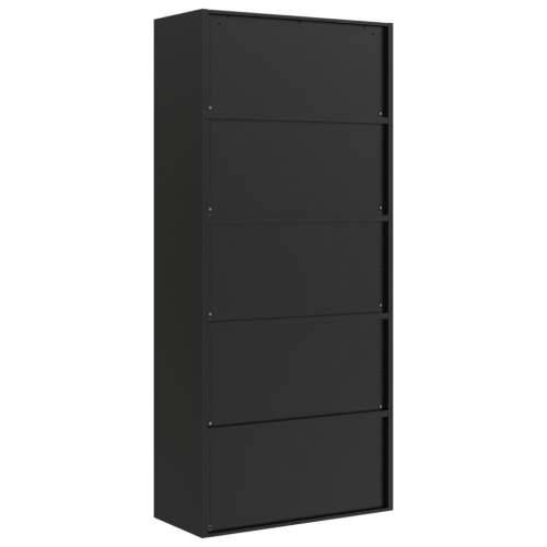 Ormarić za spise crni 90 x 40 x 240 cm čelični - Crna 90 x 40 x 240 cm 1 Cijena