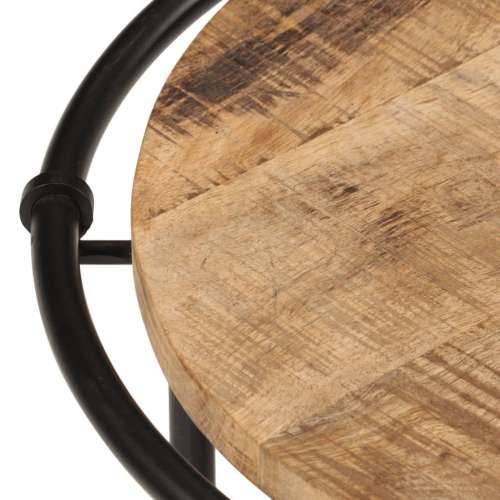 Uklapajući stolići 3 kom od masivnog grubog drva manga - 1 rough wood mango Cijena