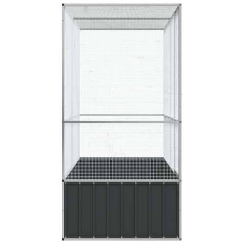 Kavez za ptice srebrni 210,5 x 107 x 212 cm čelični - 210.5 x 107 x 212 cm Cijena