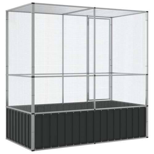 Kavez za ptice srebrni 210,5 x 107 x 212 cm čelični - 210.5 x 107 x 212 cm Cijena