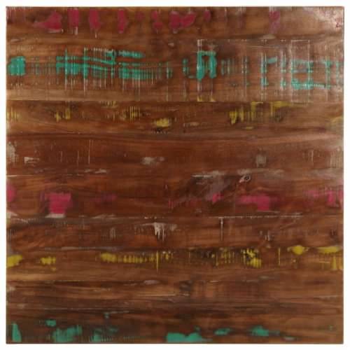 Stolna ploča 80x80x3,8 cm četvrtasta masivno obnovljeno drvo - Obnovljeno drvo (višebojno) 80 x 80 cm 1 38 mm Cijena