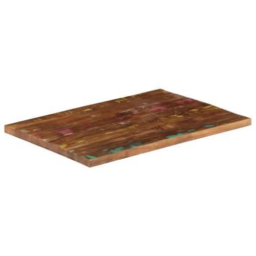 Stolna ploča 80x60x3,8 cm pravokutna masivno obnovljeno drvo - Obnovljeno drvo (višebojno) 80 x 60 cm 1 38 mm Cijena