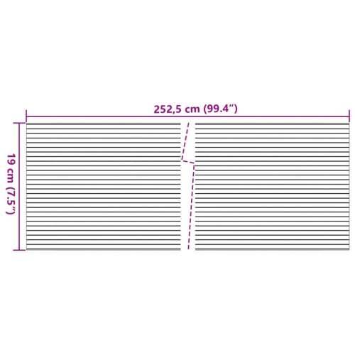 Vrtna pregrada – Vrtni zasloni za privatnost 10 kom sivi 252,5x19 cm PVC - Siva 1 Cijena