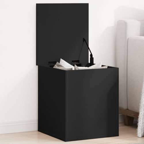 Kutija za pohranu crna 40x42x46 cm od konstruiranog drva - Crna 40 x 42 x 46 cm 1 Cijena