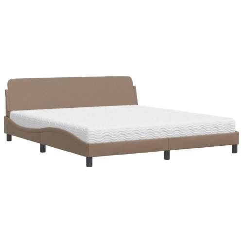 Krevet s madracem cappuccino 180x200 cm umjetna koža - Boja cappuccina 180 x 200 cm Cijena