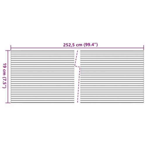 Vrtna pregrada – Vrtni zasloni za privatnost 10 kom 252,5x19 cm PVC - siva boja kamena 1 Cijena