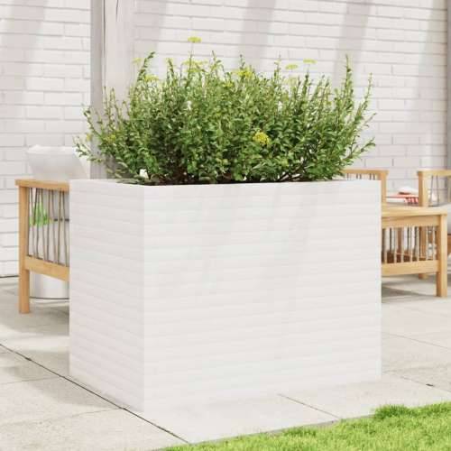 Vrtna sadilica bijela 90x60x68,5 cm od masivne borovine - Bijela 90 x 60 x 68.5 cm 1 Cijena