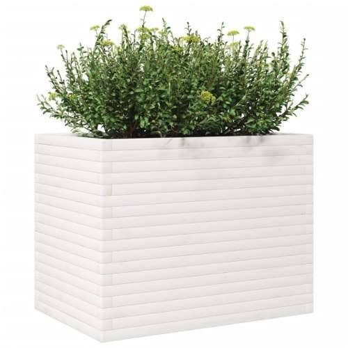 Vrtna sadilica bijela 90x60x68,5 cm od masivne borovine - Bijela 90 x 60 x 68.5 cm 1 Cijena