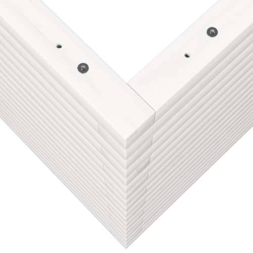 Vrtna sadilica bijela 90x60x68,5 cm od masivne borovine - Bijela 90 x 60 x 68.5 cm 1 Cijena