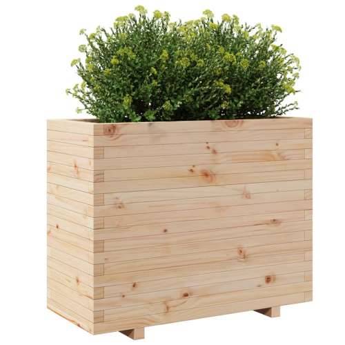 Vrtna sadilica 90x40x72,5 cm od masivne borovine - Prirodna boja bora 90 x 40 x 72.5 cm 1 Cijena