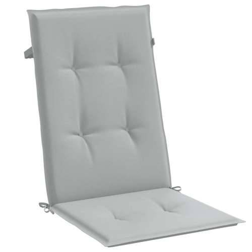 Jastuci za stolice 4 kom svjetlosivi 120 x 50 x 4 cm od tkanine - prošarana svjetlosiva 120 x 50 x 4 cm 4 Cijena