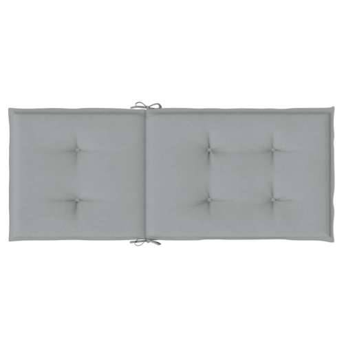 Jastuci za stolice 4 kom svjetlosivi 120 x 50 x 4 cm od tkanine - prošarana svjetlosiva 120 x 50 x 4 cm 4 Cijena
