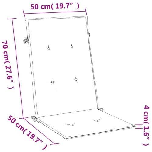 Jastuci za stolice 4 kom svjetlosivi 120 x 50 x 4 cm od tkanine - prošarana svjetlosiva 120 x 50 x 4 cm 4 Cijena