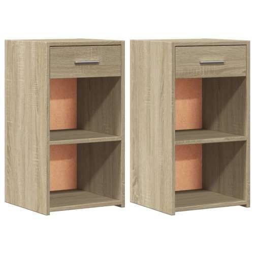 Noćni ormarići 2 kom boja hrasta 35x34x65 cm konstruirano drvo - sonoma hrast 2 Cijena