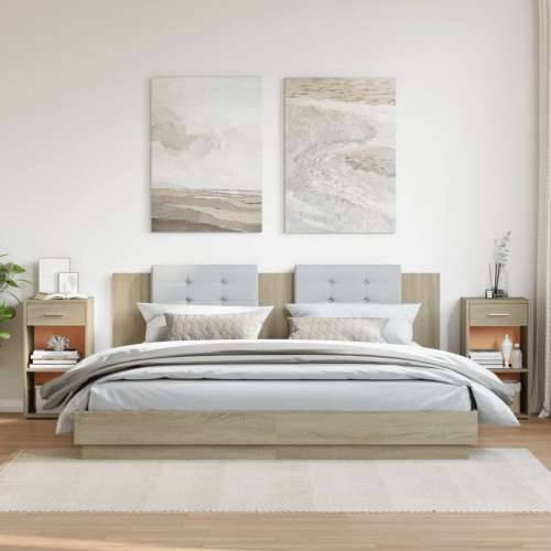 Noćni ormarići 2 kom boja hrasta 35x34x65 cm konstruirano drvo - sonoma hrast 2 Cijena