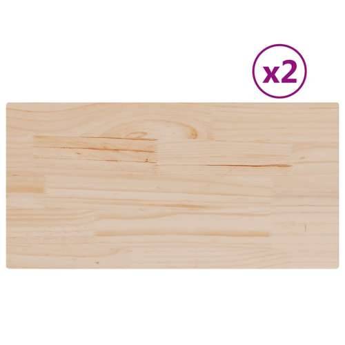 Stolne ploče 2 kom 80x40x1,7 cm od masivne borovine pravokutne - 80 x 40 x 1,7 cm 2 Cijena