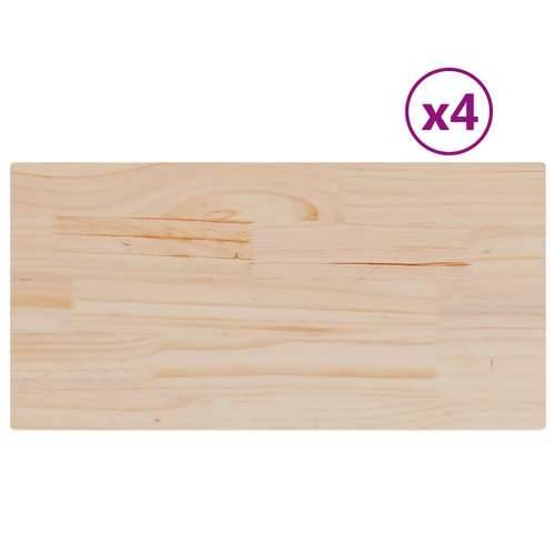 Stolne ploče 4 kom 90x45x1,7 cm od masivne borovine pravokutne - 90 x 45 x 1,7 cm 4 Cijena