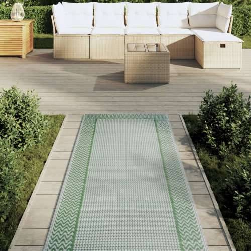 Vanjski tepih ARAKIL zeleni 80 x 250 cm PP - Zelena i bijela 80 x 250 cm 1 Cijena