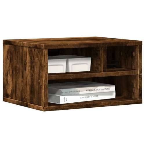 Stalak za pisač boja hrasta 40x32x22,5 cm konstruirano drvo - Dimljeni hrast Cijena