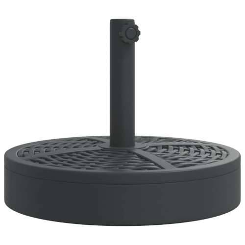 Baza suncobrana za stupove Ø 38/48 mm 25 kg okrugla - 1 25 kg bez kotača Cijena