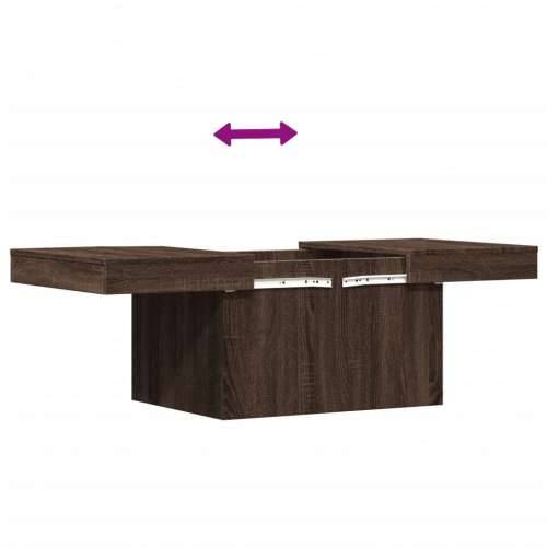 Stolić za kavu Smeđa hrasta 80x55x40 cm konstruirano drvo - Smeđi hrast 1 80 cm Cijena