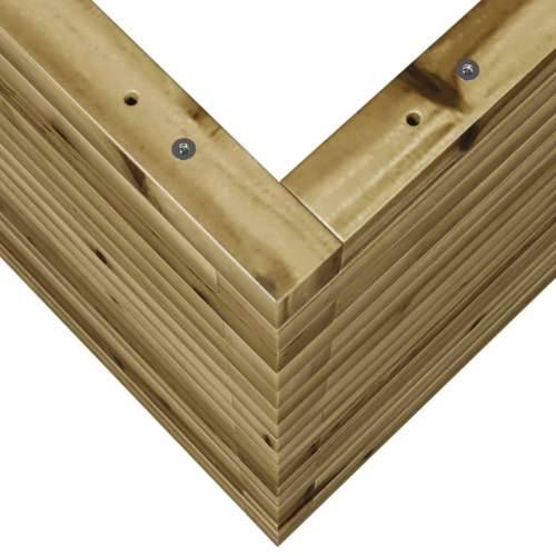 Vrtna sadilica 90x60x68,5 cm od impregnirane borovine - Prirodno impregnirano 90 x 60 x 68.5 cm 1 Cijena