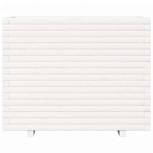 Vrtna sadilica bijela 90x60x72,5 cm od masivne borovine - Bijela 90 x 60 x 72.5 cm 1 Cijena