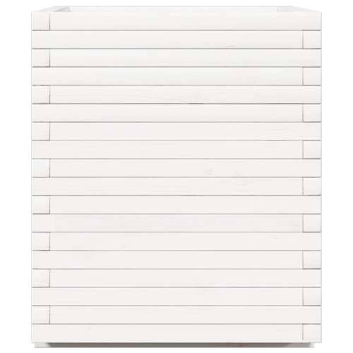 Vrtna sadilica bijela 90x60x72,5 cm od masivne borovine - Bijela 90 x 60 x 72.5 cm 1 Cijena