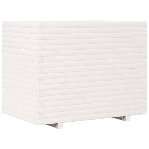 Vrtna sadilica bijela 90x60x72,5 cm od masivne borovine - Bijela 90 x 60 x 72.5 cm 1 Cijena