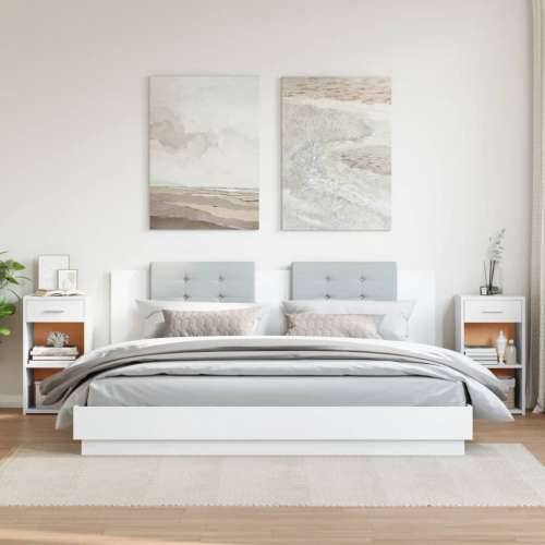 Noćni ormarići 2 kom bijeli 35x34x65 cm konstruirano drvo - Bijela 2 Cijena