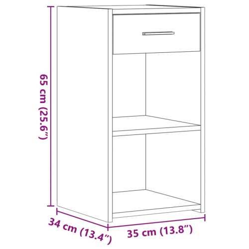 Noćni ormarići 2 kom bijeli 35x34x65 cm konstruirano drvo - Bijela 2 Cijena