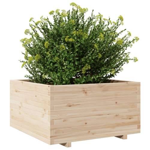 Vrtna sadilica 90x90x49,5 cm od masivne borovine - Prirodna boja bora 90 x 90 x 49.5 cm 1 Cijena