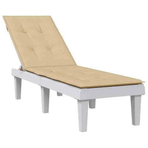 Jastuk za ležaljku prošarani bež (75 + 105) x 50 x 4 cm tkanina - prošarana bež 1 Cijena