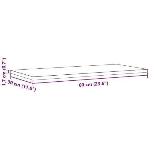 Stolne ploče 2 kom 60x30x1,7 cm od masivne borovine pravokutne - 60 x 30 x 1,7 cm 2 Cijena