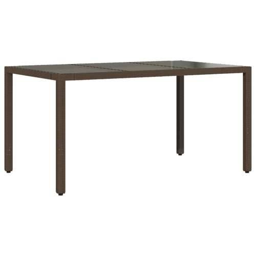 Vrtna garnitura - 5-dijelni vrtni blagovaonski set s jastucima poliratan smeđi - 150 x 90 x 75 cm bez podignute noge 4 Cijena