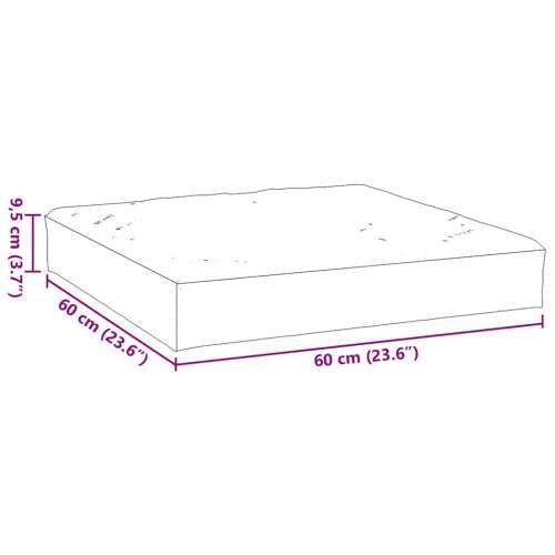 Jastuk za palete s uzorkom lišća 60x60x9,5 cm od tkanine Oxford - Uzorak lišća 1 naslon za noge Cijena