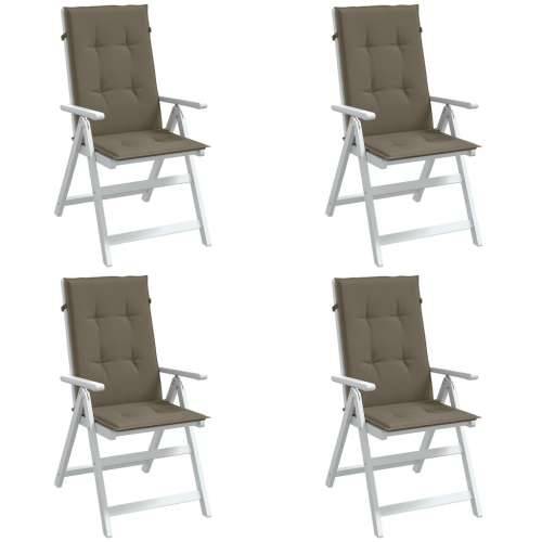 Jastuci za stolice 4 kom prošarano smeđesivi 120x50x4cm tkanina - prošarana smeđesiva 120 x 50 x 4 cm 4 Cijena