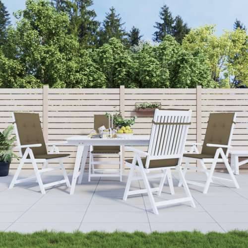 Jastuci za stolice 4 kom prošarano smeđesivi 120x50x4cm tkanina - prošarana smeđesiva 120 x 50 x 4 cm 4 Cijena