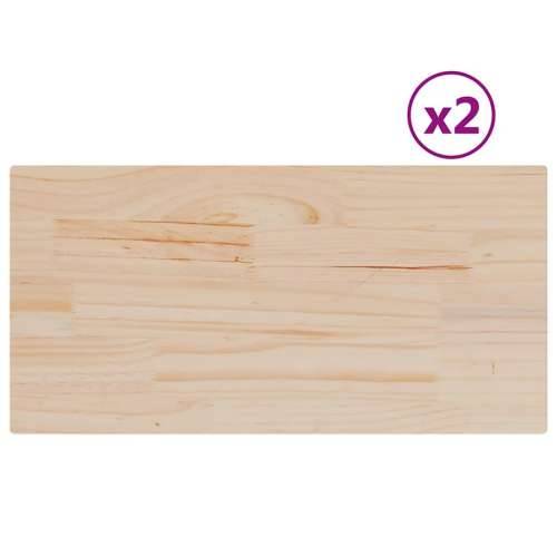 Stolne ploče 2 kom 70x35x2,5 cm od masivne borovine pravokutne - 70 x 35 x 2,5 cm 2 Cijena