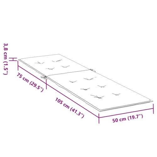 Jastuk za ležaljku tamnosivi (75+105) x 50 x 4 cm tkanina - prošarana tamnosiva 1 Cijena