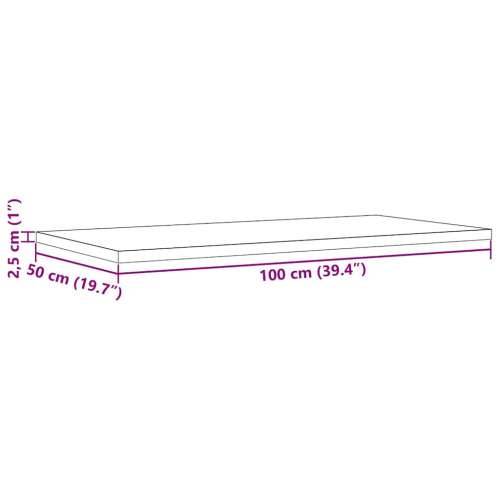 Stolna ploča 100 x 50 x 2,5 cm od masivne borovine pravokutna - 100 x 50 x 2,5 cm 1 Cijena