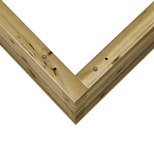 Vrtna sadilica 60x60x68,5 cm od impregnirane borovine - Prirodno impregnirano 60 x 60 x 68.5 cm 1 Cijena