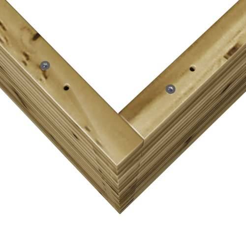 Vrtna sadilica 70x70x68,5 cm od impregnirane borovine - Prirodno impregnirano 70 x 70 x 68.5 cm 1 Cijena