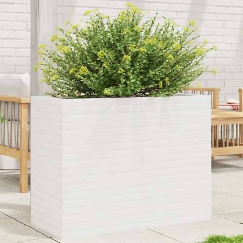 Vrtna sadilica bijela 90x40x68,5 cm od masivne borovine - Bijela 90 x 40 x 68.5 cm 1 Cijena