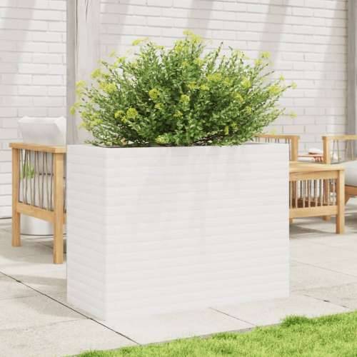 Vrtna sadilica bijela 90x40x68,5 cm od masivne borovine - Bijela 90 x 40 x 68.5 cm 1 Cijena