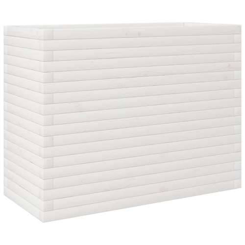 Vrtna sadilica bijela 90x40x68,5 cm od masivne borovine - Bijela 90 x 40 x 68.5 cm 1 Cijena