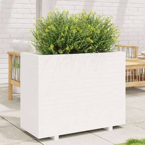 Vrtna sadilica bijela 90x40x72,5 cm od masivne borovine - Bijela 90 x 40 x 72.5 cm 1 Cijena